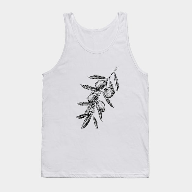 Olive branch Tank Top by rachelsfinelines